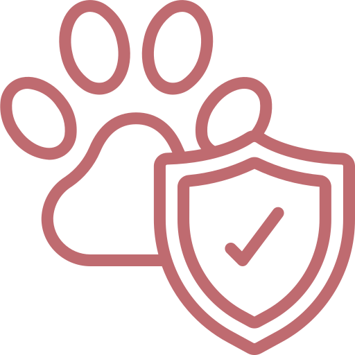 paw with a shield icon